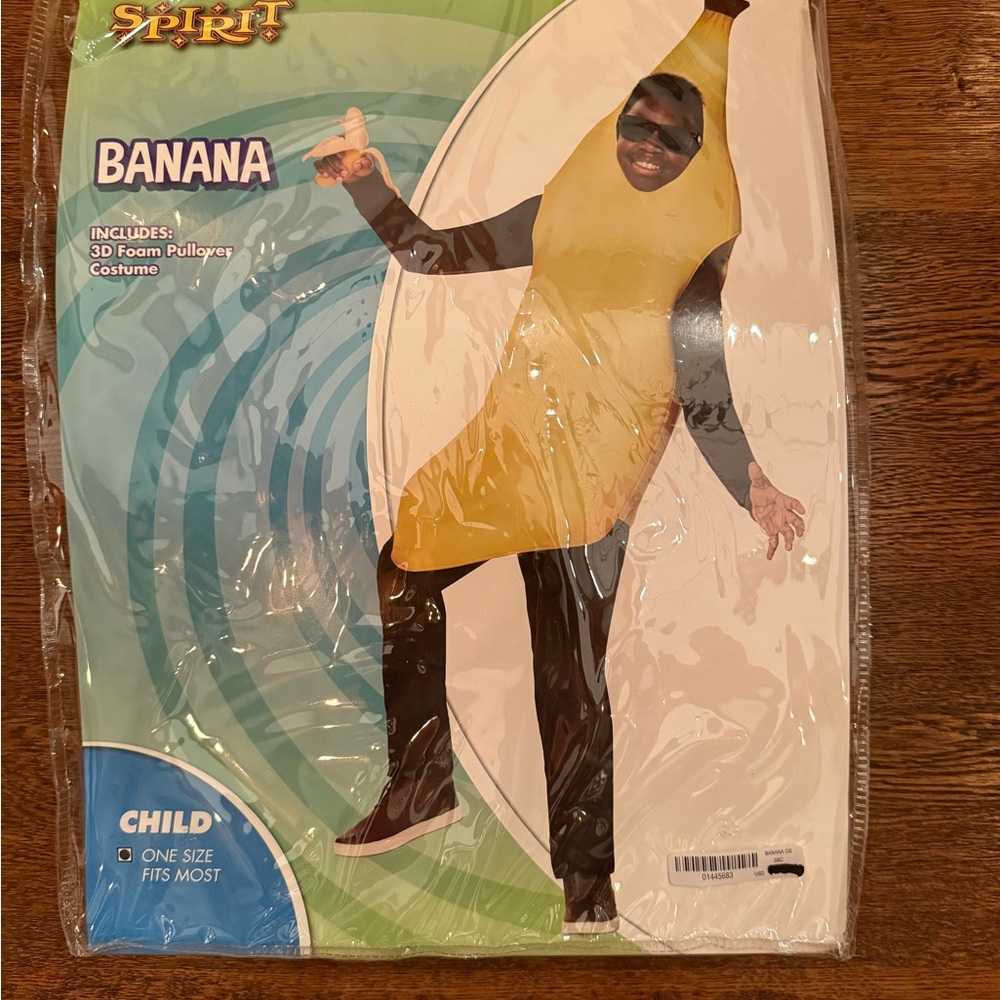 Spirit Banana Costume for Kids - Yellow